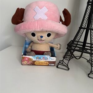 One Piece Chopper Rumbling Plush, 10”Toy - Pink and Brown